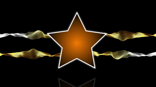 Star Orange logo with animated strings