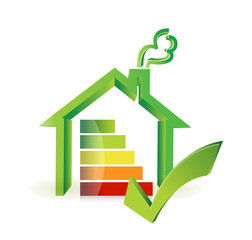 colorful real estate house graph chart