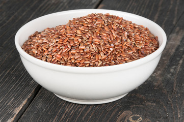 red rice in a bowl on the table