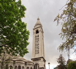 le Sacré Coeur de Paris, clocher, Montmartre (France)