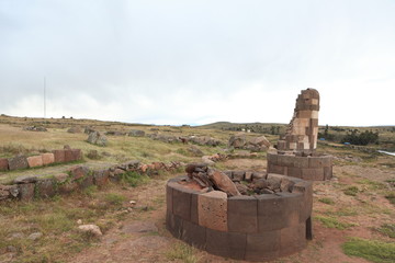 Die Ruinen von Sillustani Peru