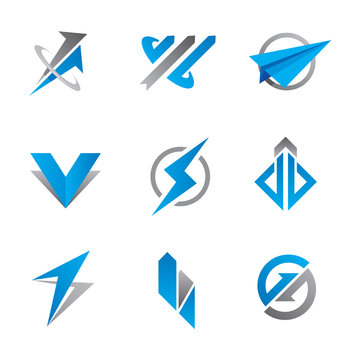 Fast vector logo symbols