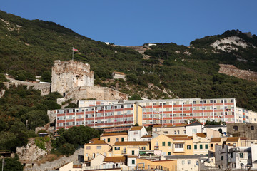 Ancient Moorish castle in Gibraltar
