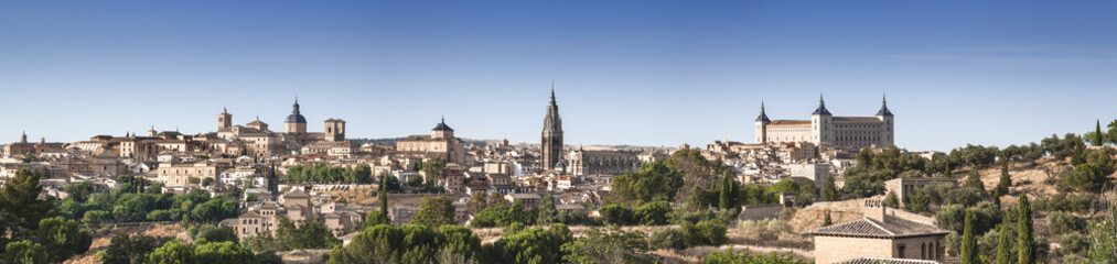Fototapeta na wymiar Panorama miasta Toledo Hiszpania