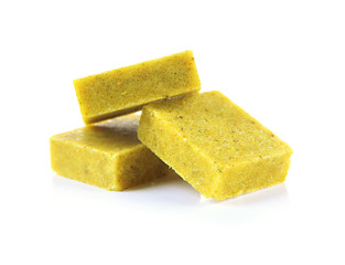 Bouillon cubes, isolated on white