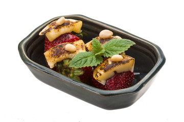 Strawberry with cheese