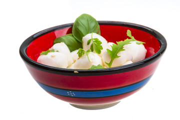 Mozzarella with herbs