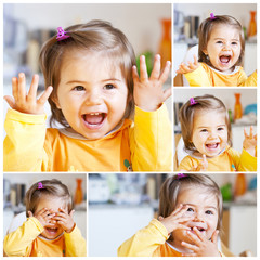 Bambina che ride  Collage