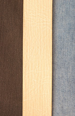 Fototapeta premium jean background with leather strip