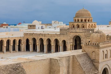 Fototapete Rund Moschee in Kairouan, Tunesien © pavel068