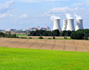 Nuclear power plant Temelin in Czech Republic Europe