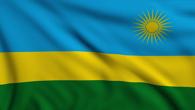 Flag of Ruanda looping