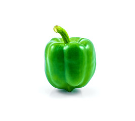 Fresh sweet pepper isolated on white background