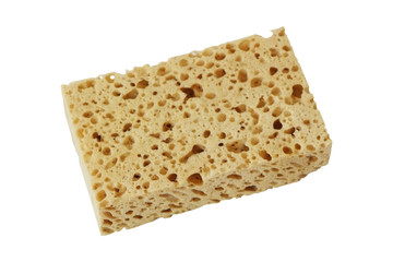 Sponge on white background.