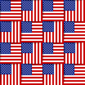 American seamless pattern