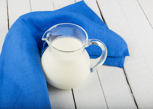 Dairy product - milk in pitcher