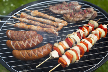 Cooking on the barbecue grill