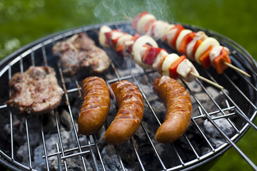 Cooking on the barbecue grill