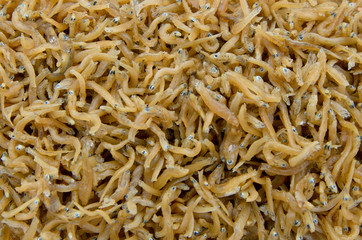 Fried Ricefish food background