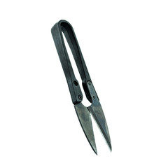 Black small Scissors isolated on white background