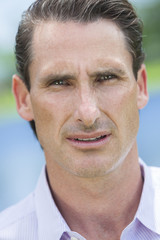 Obraz premium Outdoor Portrait of Handsome Middle Aged Man