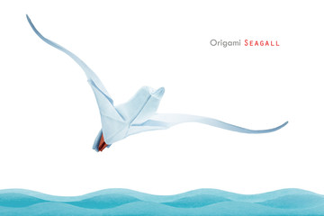 Origami seagull