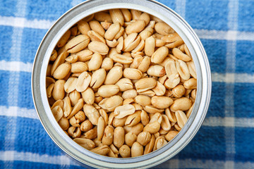 Salted Peanuts in Round Can