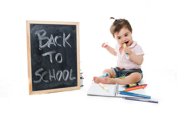 Sweet baby go back to school