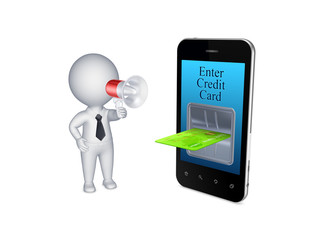 Online payments concept.