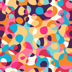 Seamless abstract pattern in bright colors