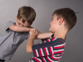 boys fighting