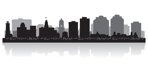 Halifax Canada city skyline vector silhouette - obrazy, fototapety, plakaty