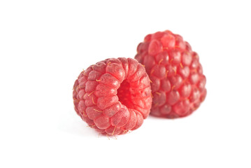 Two raspberries