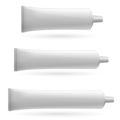 Three white tube