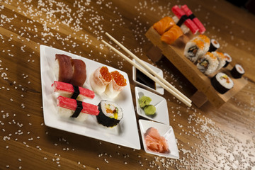Collection of sushi 