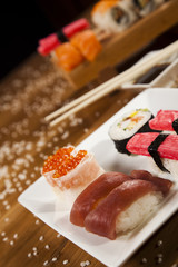 Sushi traditional japanese food 