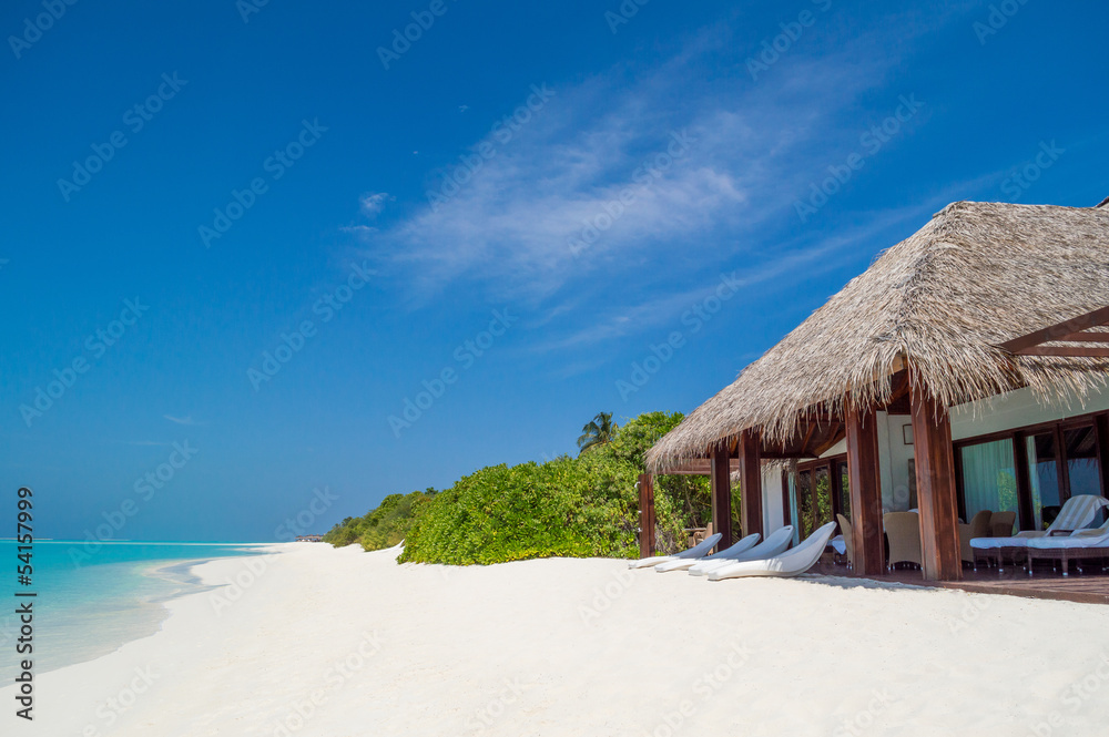 Canvas Prints Maldives tropical beach