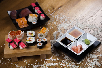 Collection of sushi 