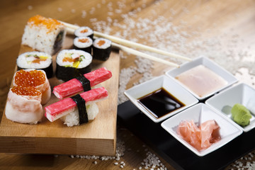 Set of sushi