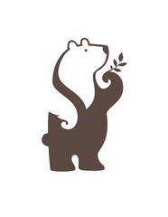bear in symbol style