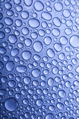 Blue water drop for background 