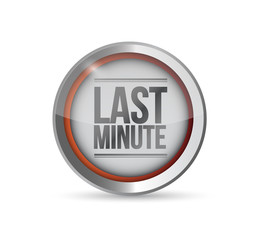 last minute button illustration design