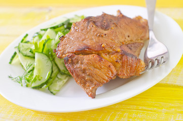 baked meat