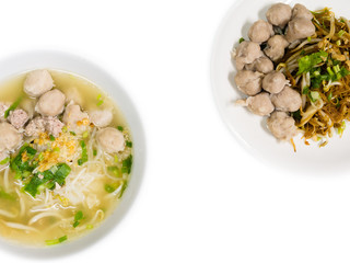 noodle and meatballs