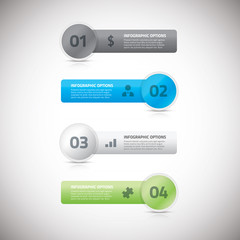 Fresh infographic business banners vector eps illustration