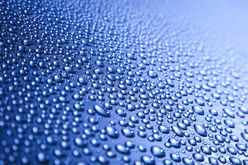 Blue water drop for background 