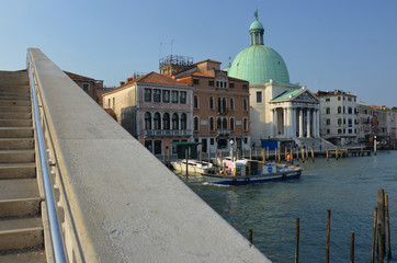 Famous church San Simeone Piccolo in Venice