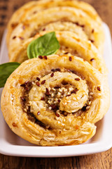 Puff pastry with ground chicken