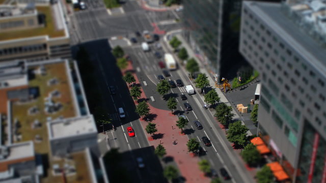 Tilt shift street