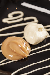 Dulce de leche with cream cheese